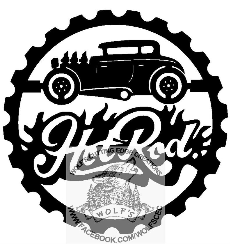 Download Hot Rod Sawblade design svg dxf png download cricut laser ...