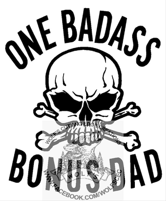 Download Badass Bonus Dad design svg dxf vector cnc laser cricut | Etsy