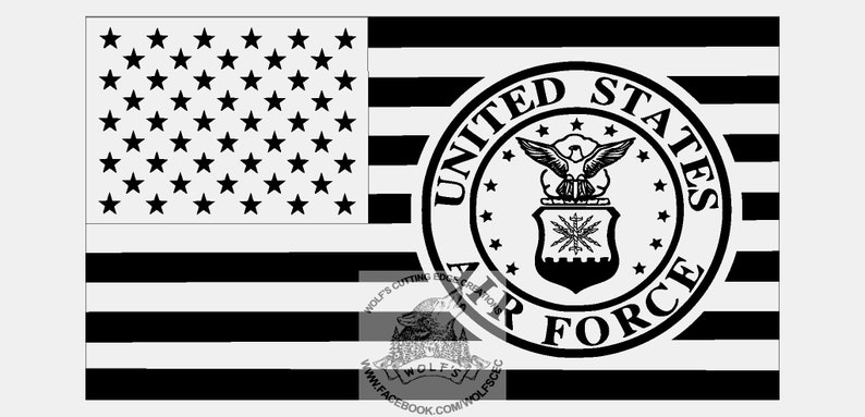 Download Air Force old design svg dxf vector files cnc laser cricut ...