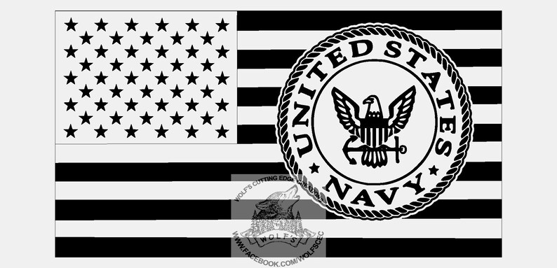 Download Navy Original Logo USA flag design svg dxf vector cnc ...