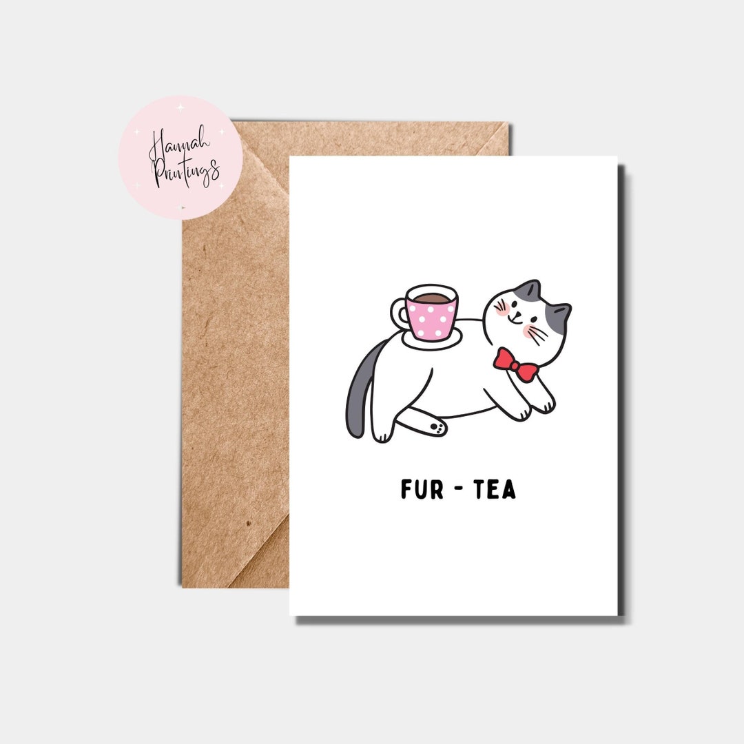 30th Birthday Card Fur Tea Funny Present at Thirty Humorous - Etsy