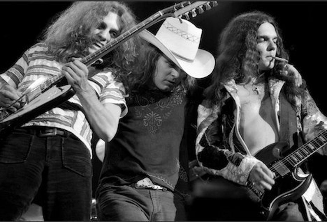 LYNYRD SKYNYRD Live 70s , Allen Collins , Ronnie Van Zant , Gary Rossington Etsy