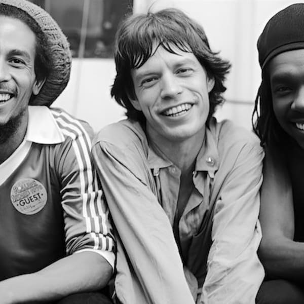 Bob Marley, Mick Jagger, Peter Tosh, 70er Jahre !!