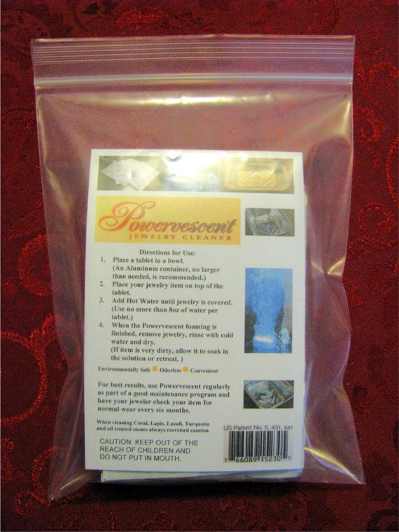 Powervescent Jewelry Cleaning Tablets 3 Sleeves 6 Tablets Etsy
