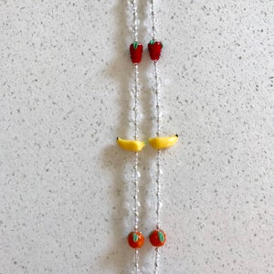 Oranges, Bananas & Strawberries ID badge holder