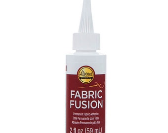 Fabric Fusion - Aleene’s permanent fabric glue - 2 oz. No sew glue. Liquid fabric adhesive