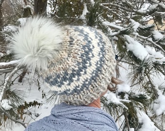 Patrón de gorro de punto Itasca