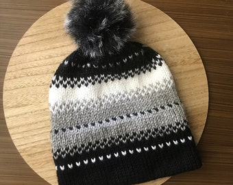 El patrón del gorro de punto de los Voyageurs