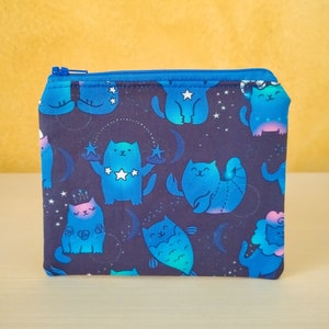 Geldbörse Kawaii Zodiac Cats: für Geld, Banknoten, Münzen, Karten und kleine Gegenstände wie Würfel und Juwelen. Für Taschen und Taschen.