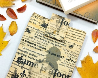 Book sleeve e custodia per ebook reader per proteggere libri, agende e tablet a tema Sherlock Holmes