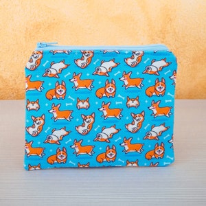 Corgi-Geldbörse: Beutel für Geld, Münzen, Karten und kleine Gegenstände wie Würfel und Schmuck. Für Taschen und Taschen. Handgefertigt.