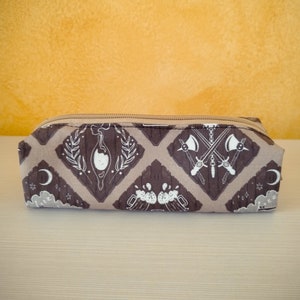 Fantasy Village Themed Pencil Case: Rectangular Case for Pencils and Pens, Cosmetics, and to Organize Your Bag, Backpack and Desk.