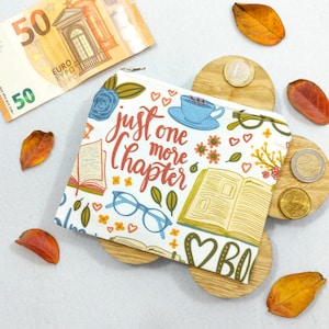 Portamonete kawaii Libri romantici: per soldi, banconote, monete, tessere e piccoli oggetti come dadi e gioielli. Per borse e tasche.
