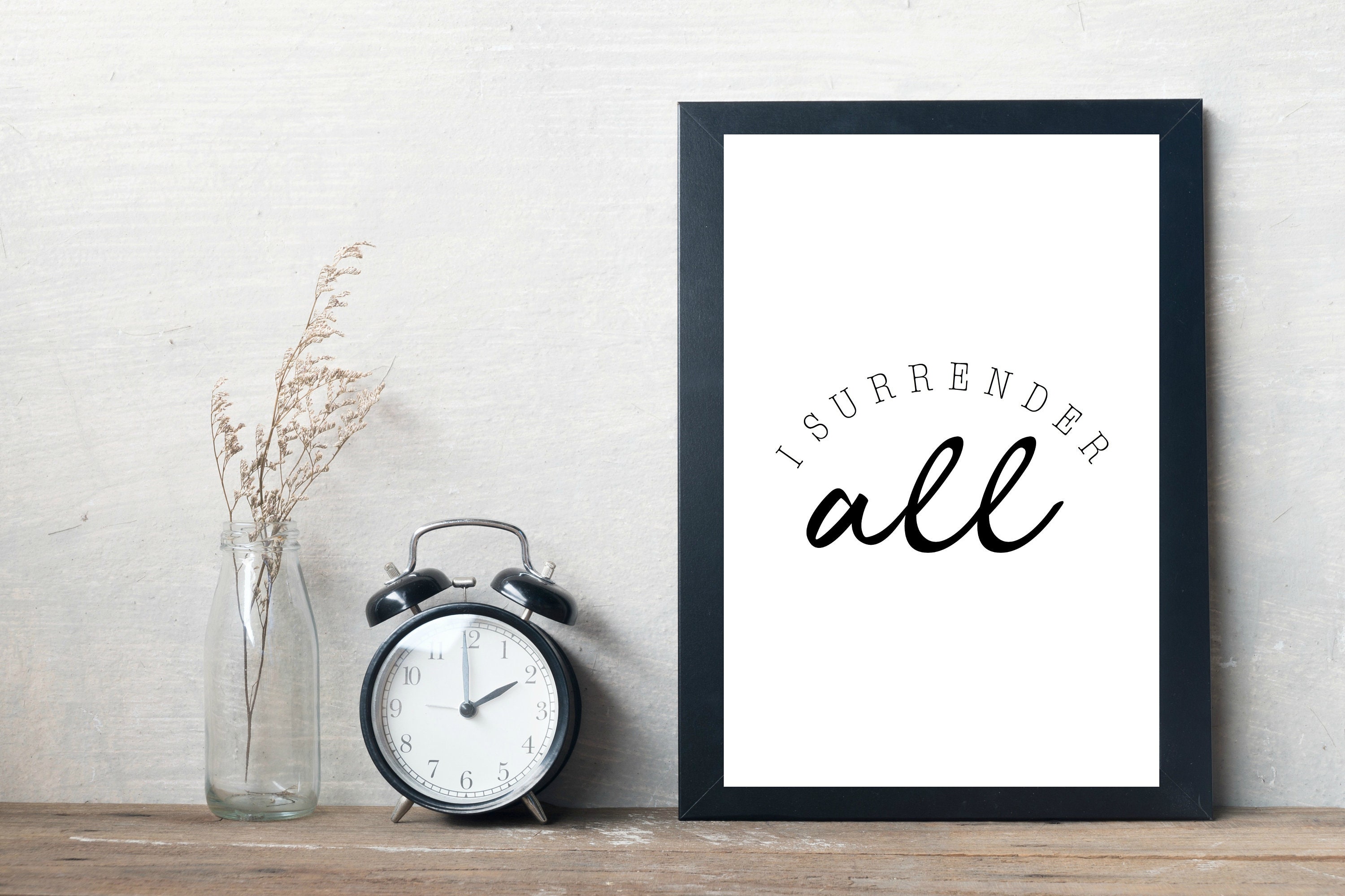 I Surrender All / Hillsong / Printable Wall Art / Christian - Etsy