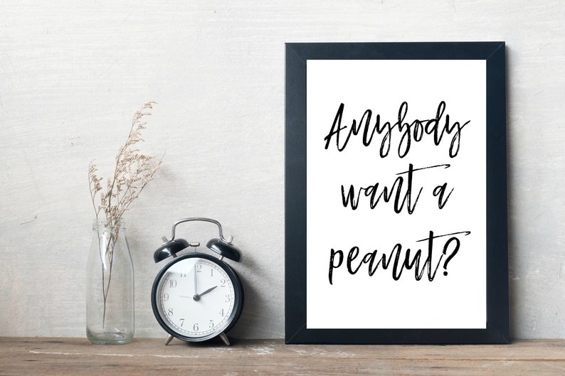 Anybody Want a Peanut / The Princess Bride Quotes / The | Etsy