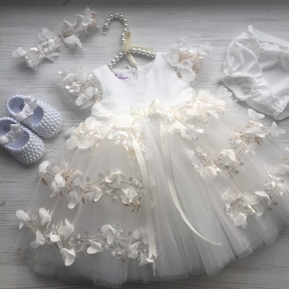 ivory baptism dress