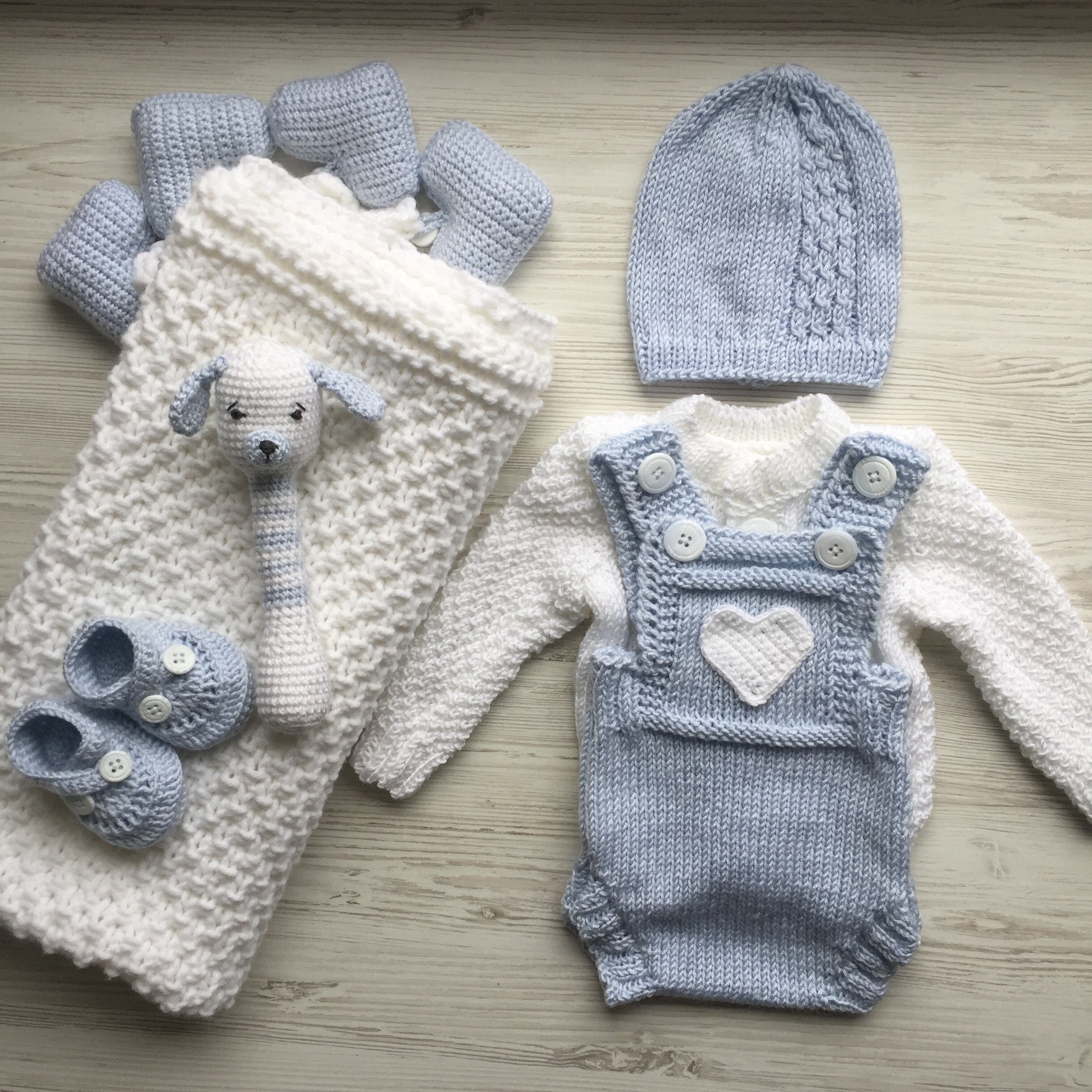 Knitting Outfit for Baby Boy. Newborn Boy Clothing Set. Take Etsy