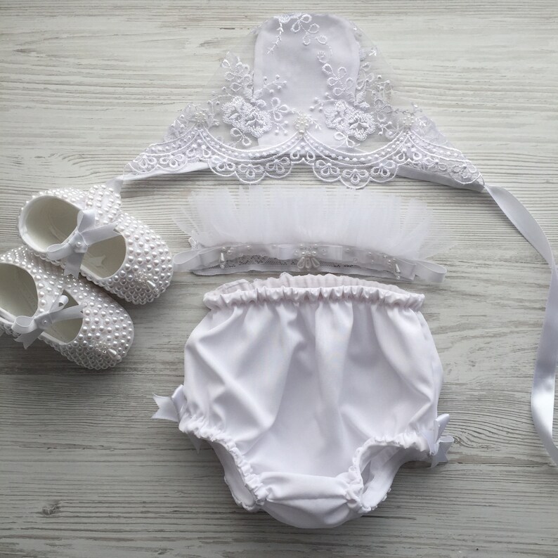 Baptism Clothing Set for Baby Girl. Christening Gown for Girl. Etsy