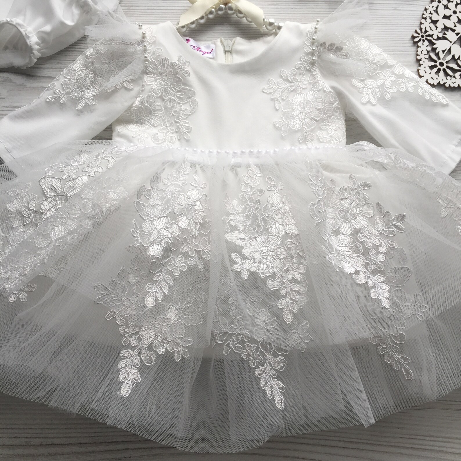 Ivory baptism clothing set for baby girl. Take home outfit for Etsy