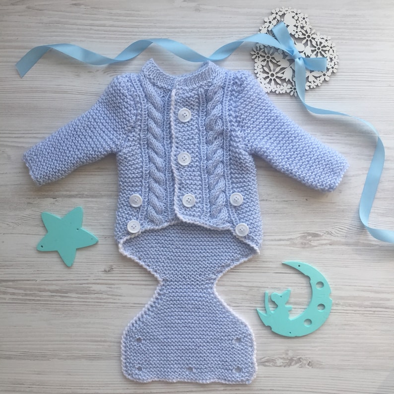 Hand Made Outfit for Baby Boy. Knitting Outfit for Baby Born Etsy