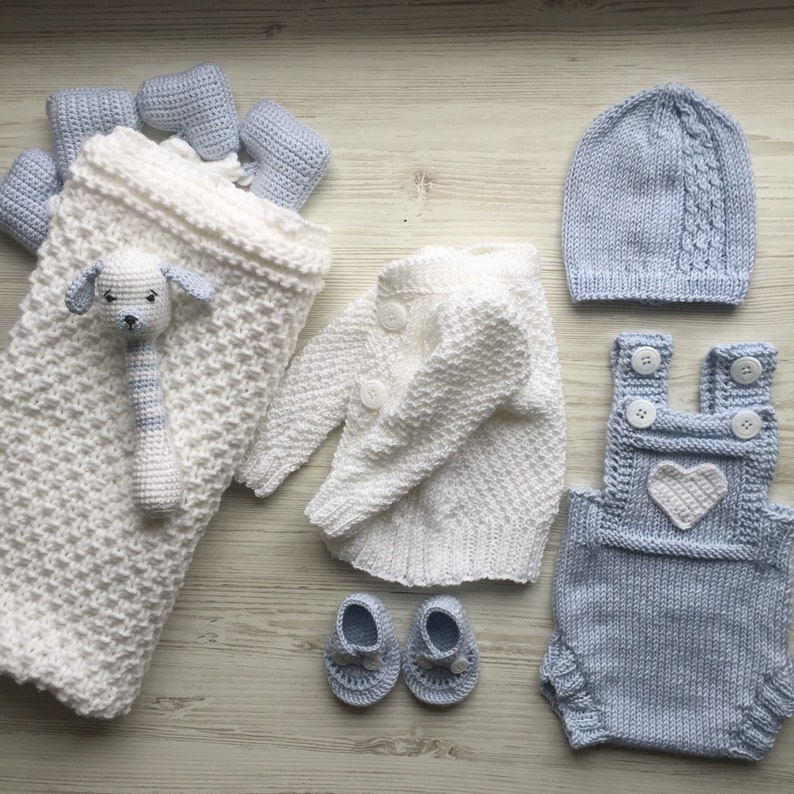 Knitting Outfit for Baby Boy. Newborn Boy Clothing Set. Take Etsy