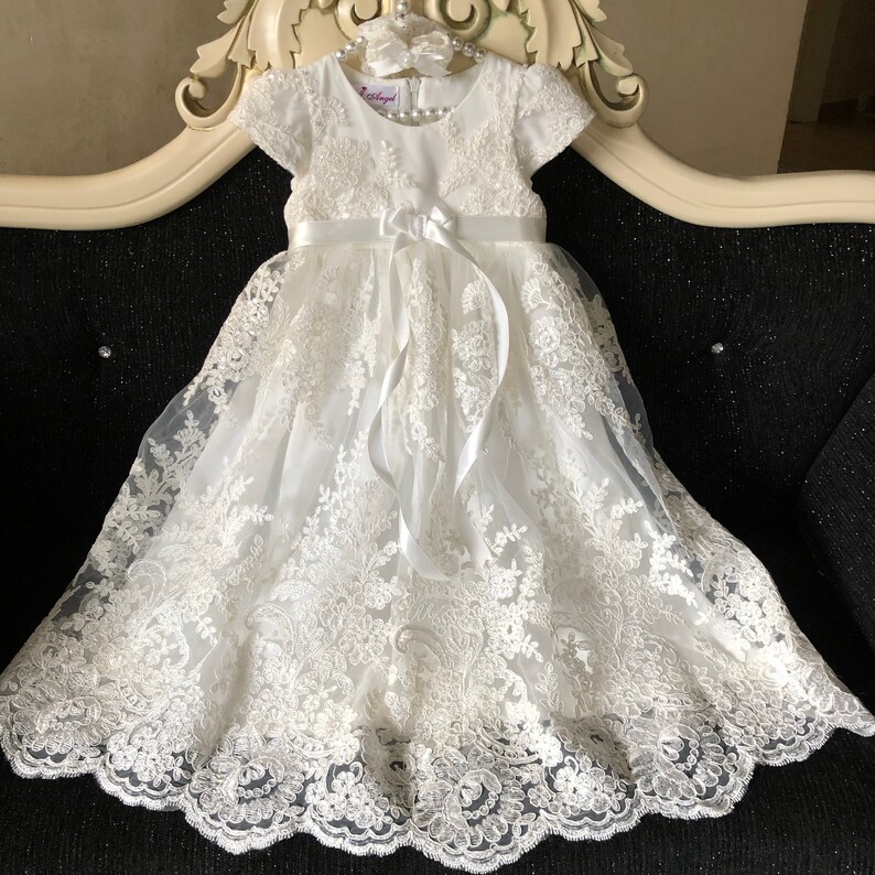 Baptism Outfit for Girl. Christening Gown for Girl. Dress With Etsy