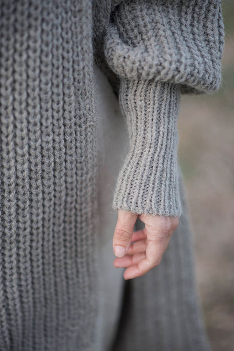 Woman cardigan / classic cardigan / alpaca wool cardigan / long cardigan / beige cardigan / long sweater / warm cardigan / for woman image 6