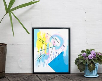 In The Clouds / Original Abstract Painting