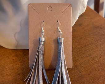 Silver Fringe Earrings