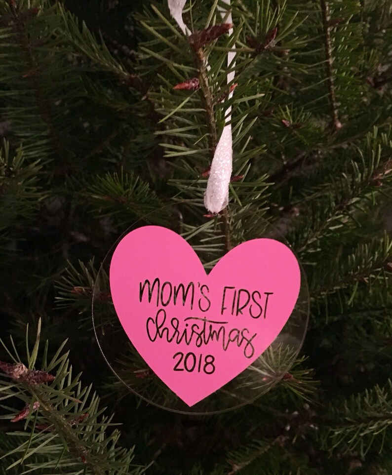 christmas ornament baby announcement