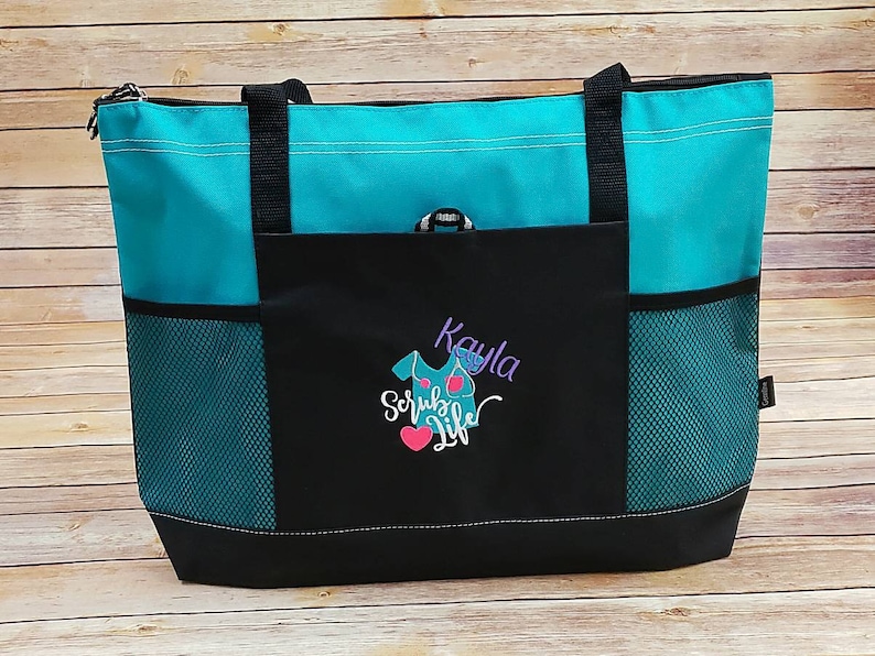 Nurse Tote Bag Personalized Medical Tote With Zipper and Etsy