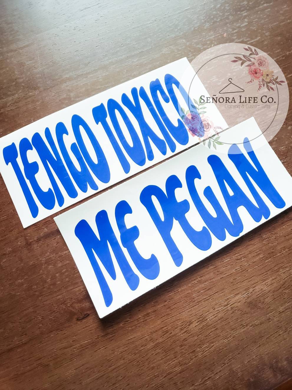 NOVIO TOXICO CALCOMANIA STICKER DECAL DE VINILO BLANCO 10" 👍