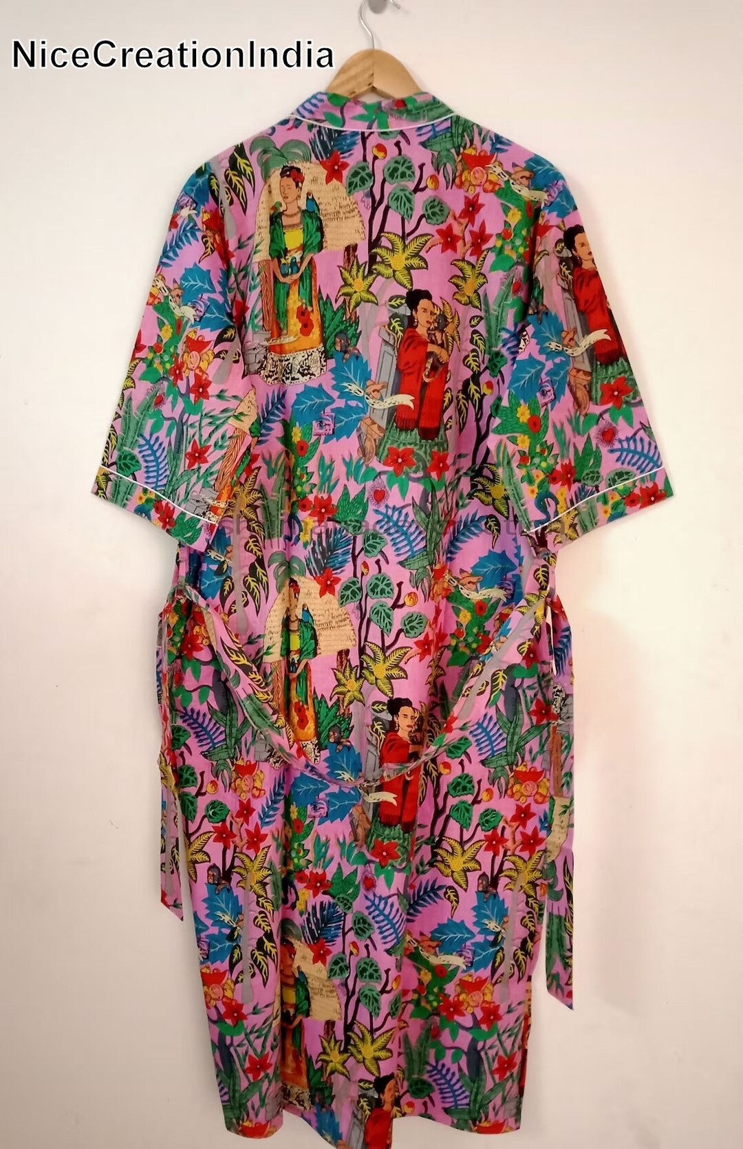 Angel Print Robe, Dressing Gown, Unique Gift, Bridesmaid Dress, Kimono ...