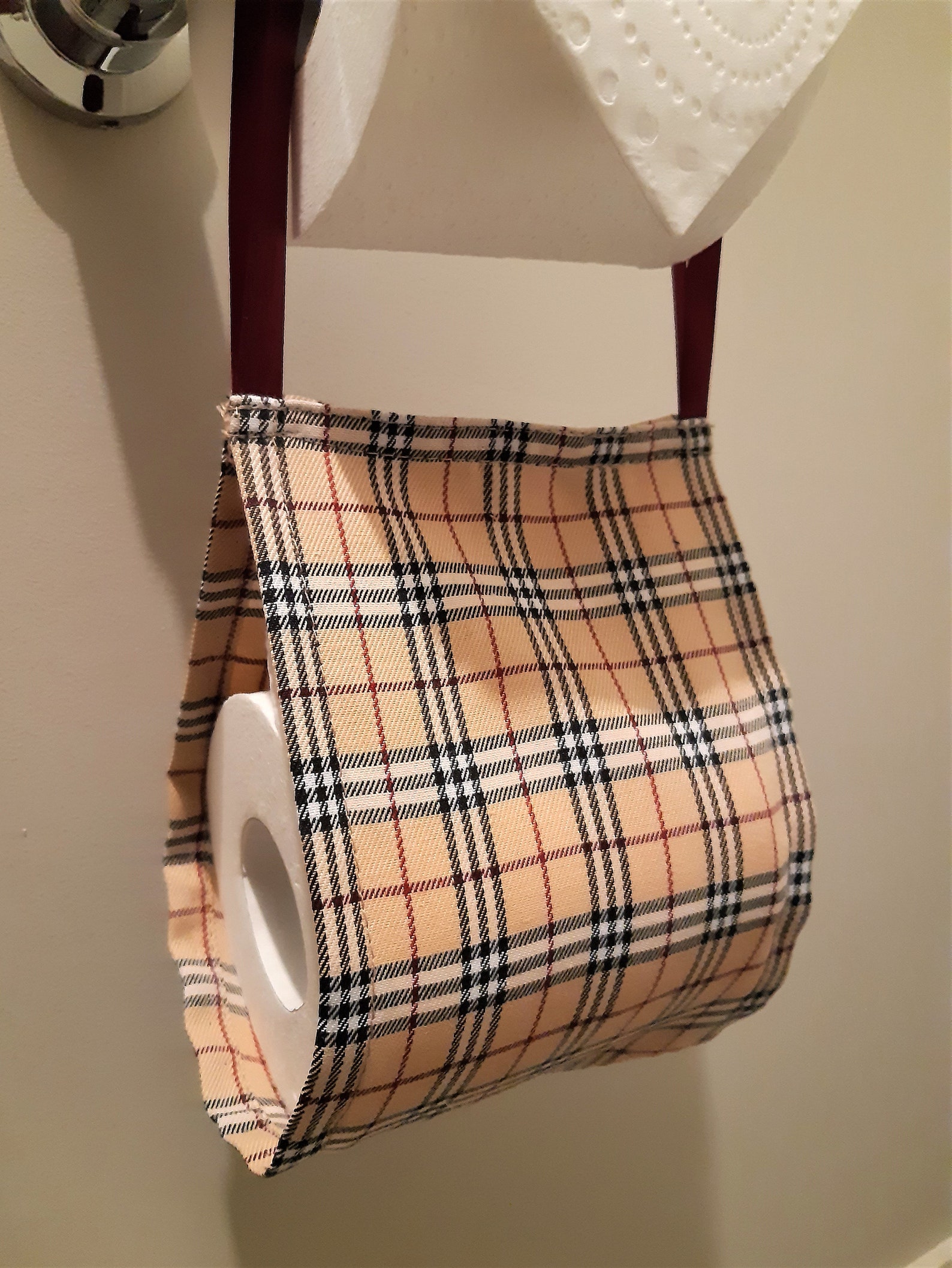 Classic Checker Toilet Roll Holder Free Shipping Bathroom Etsy Australia