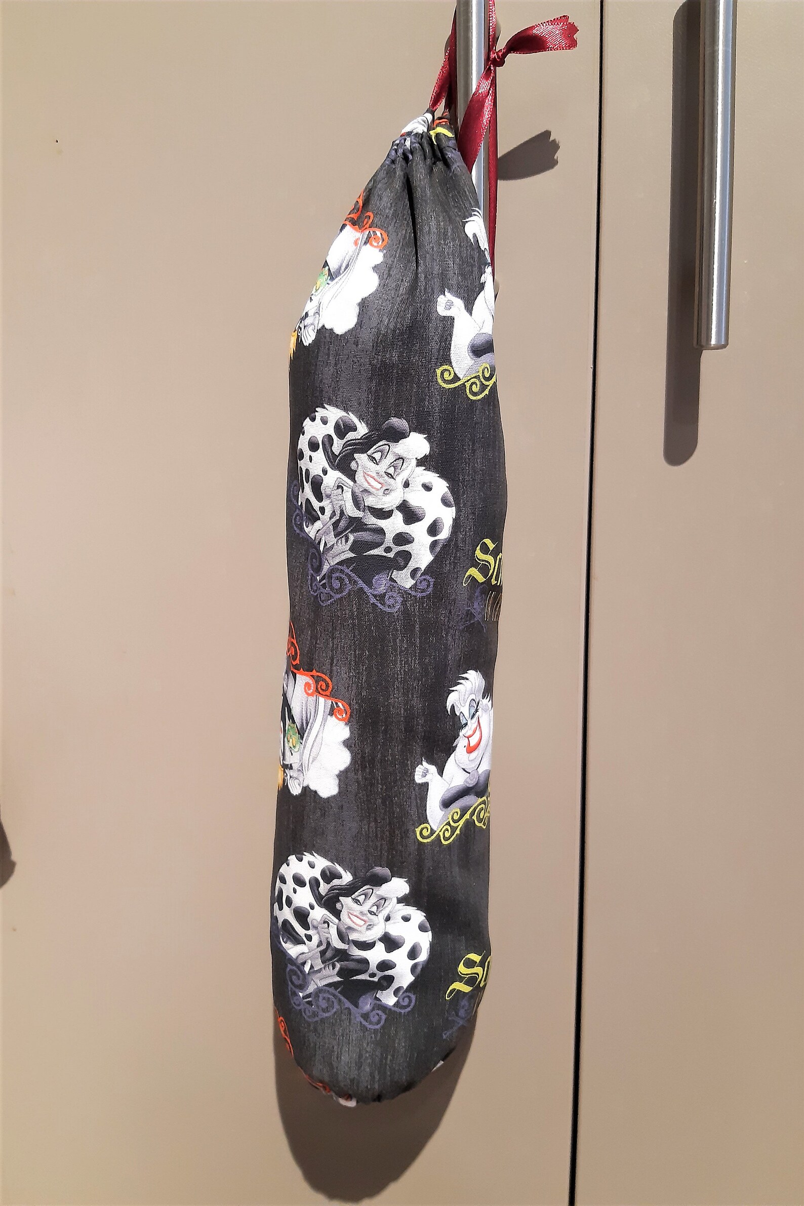 Evil Queen Wicked Queen Ursula Cruella DeVil Grocery Bag