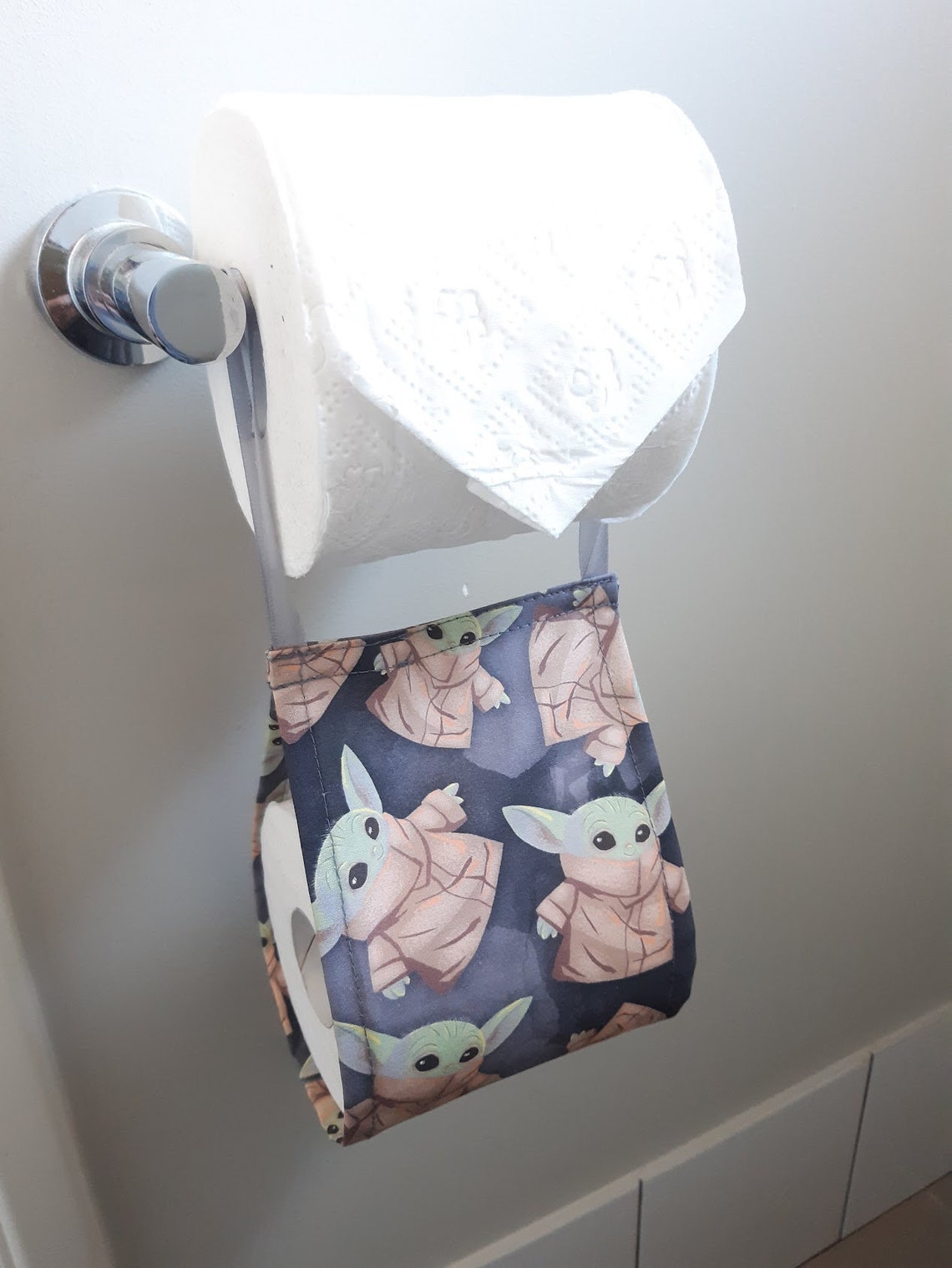 Star Wars Baby Yoda Toilet Roll Holder Free Shipping Etsy
