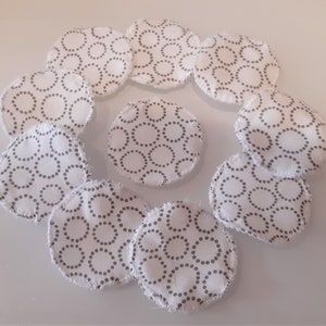 Makeup remover pads, Free Shipping Handmade Dots eco-friendly face pads set of 10pcs, Reusable face wipes, Makeup wipe, Eco wipes