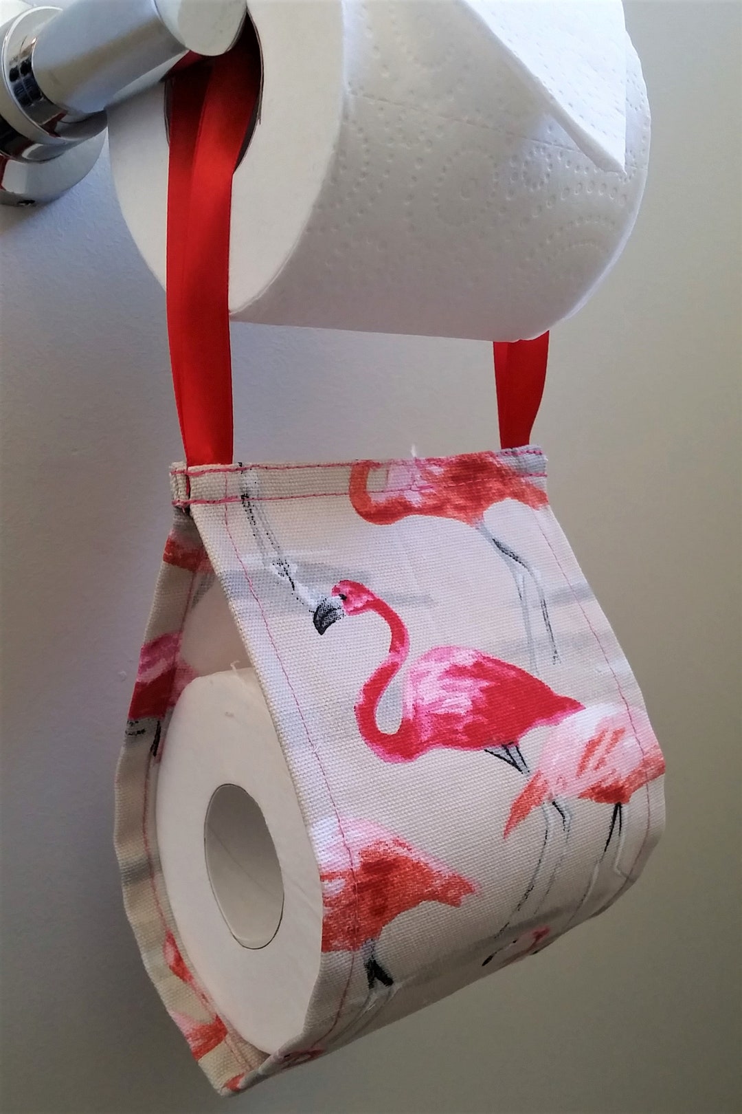 Flamingo Toilet Roll Holder Free Shipping Bathroom - Etsy