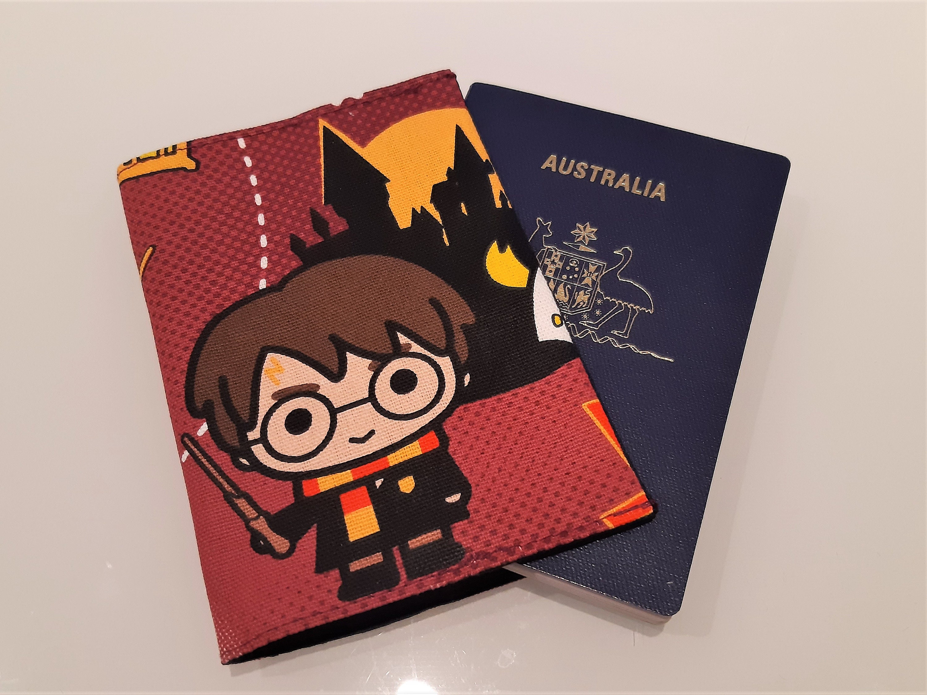Free Shipping Harry Potter Passport Holder Cover, Hogwarts, Gryffindor