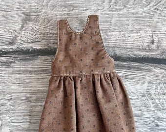 Linen Pinafore Sundress for Blythe, Pullip, Licca Dolls