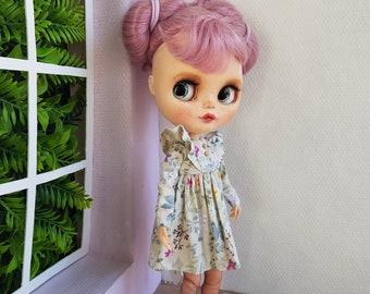 Vintage light dress for Blythe doll - Blythe dress outfit