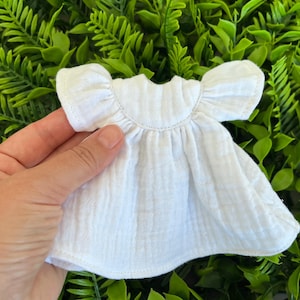 White Boho Butterfly Dress for 1/6 Blythe Doll: Winged Outfit