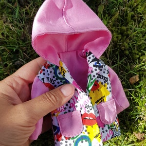 Bright pink jacket for Blythe doll - Clothes for Blythe - Blythe outfit