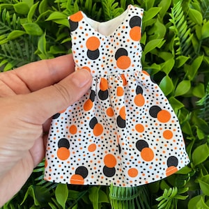 Basic polka dot Halloween dress for 1/6 blythe doll - Pullip outfit