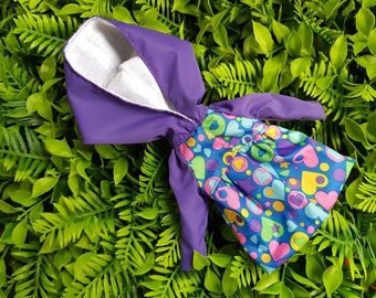 Heart Purple Raincoat for Blythe Doll
