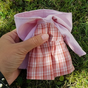 Blythe outfit - Plaid raincoat for Blythe doll - Clothes for Blythe