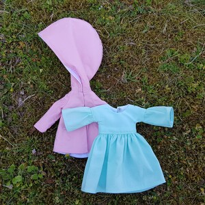 Blythe outfit - Pink raincoat and dress for Blythe doll - Clothes for Blythe