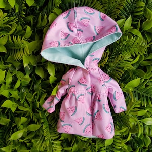 Handmade Watermelon Raincoat for Blythe Doll