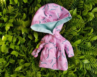 Handmade Watermelon Raincoat for Blythe Doll