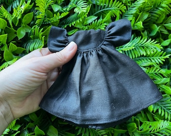 Vestido bohemio negro de mariposa para muñeca Blythe: Traje alado